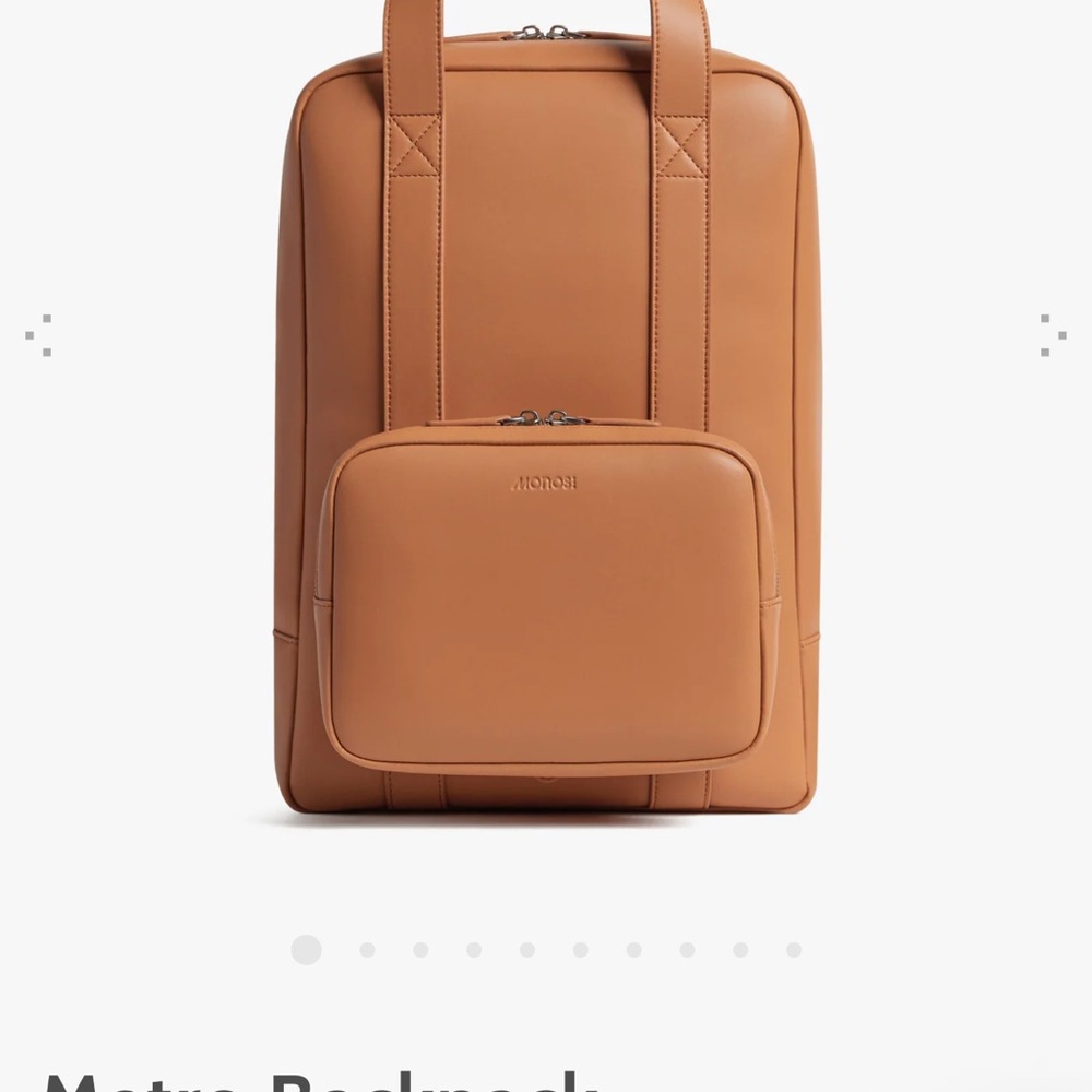 Monos Vegan Leather Metro Backpack